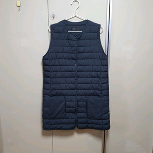 CLOCK 클락 여성 패딩 롱베스트(프리사이즈,77이하권장)/5천원