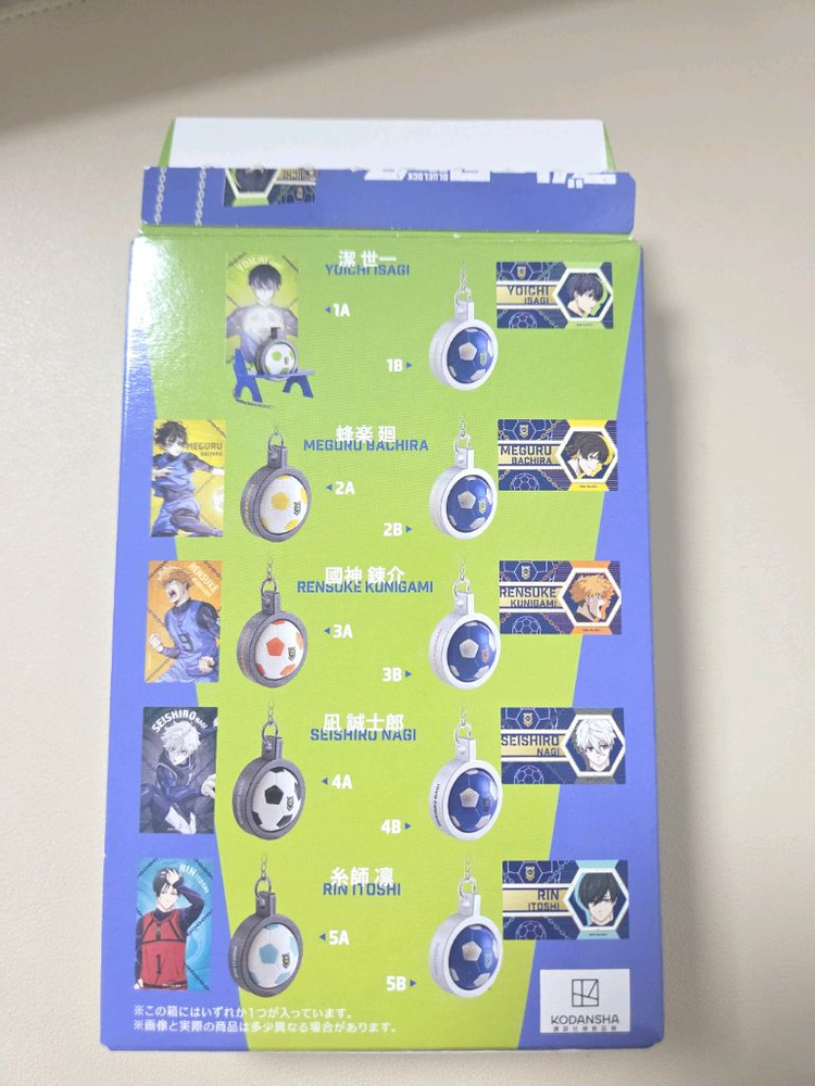 블루록 아이콘 컬렉션 포토카드+축구공 마스코트 세트 이사기 요이치--3