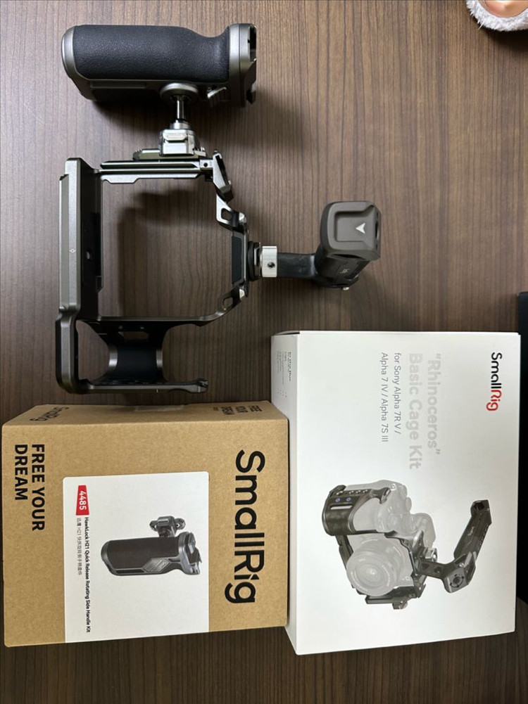 소니 A7R5/A7M4/A7S3 스몰리그 케이지 +손잡이--2