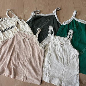 여자아이 여름나시세트(L사이즈) 6개 일괄판매