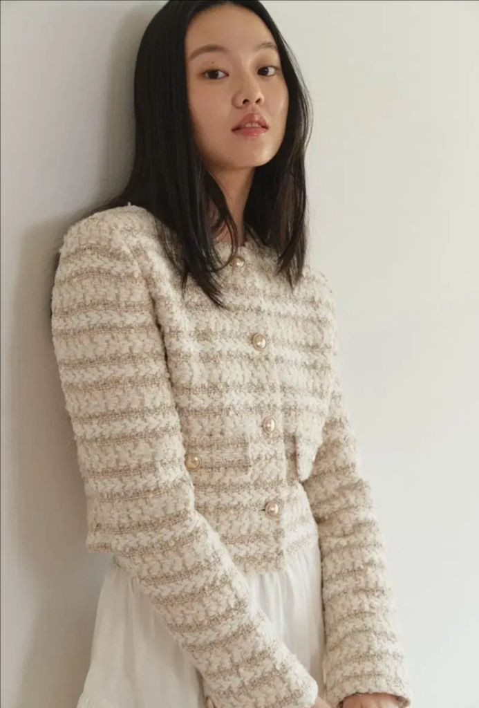 라플라 르사주 트위드자켓--3