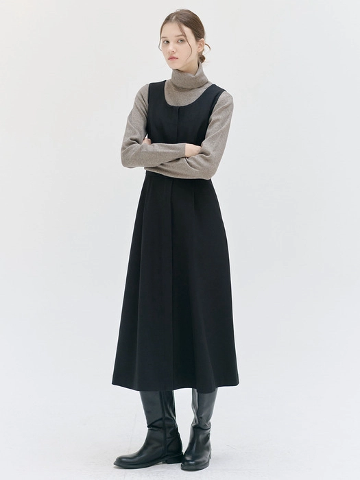 닐바이피 윈터 레이어드 원피스 블랙 34 이미지