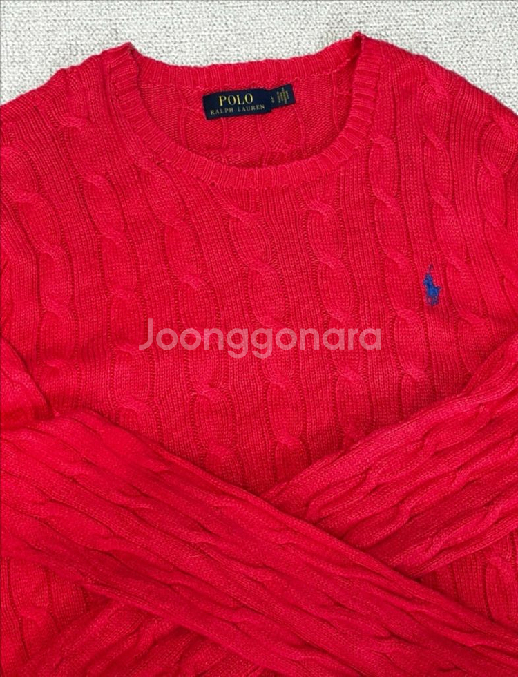 반택포) 폴로 랄프로렌 케이블 니트 스웨터--0