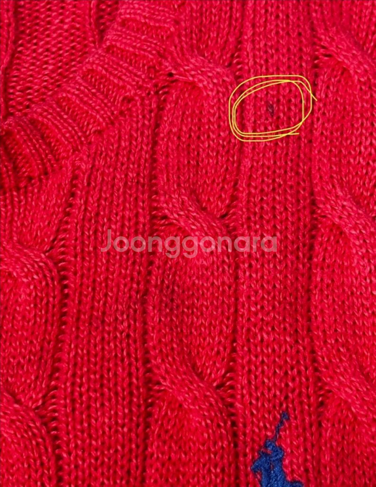 반택포) 폴로 랄프로렌 케이블 니트 스웨터--3