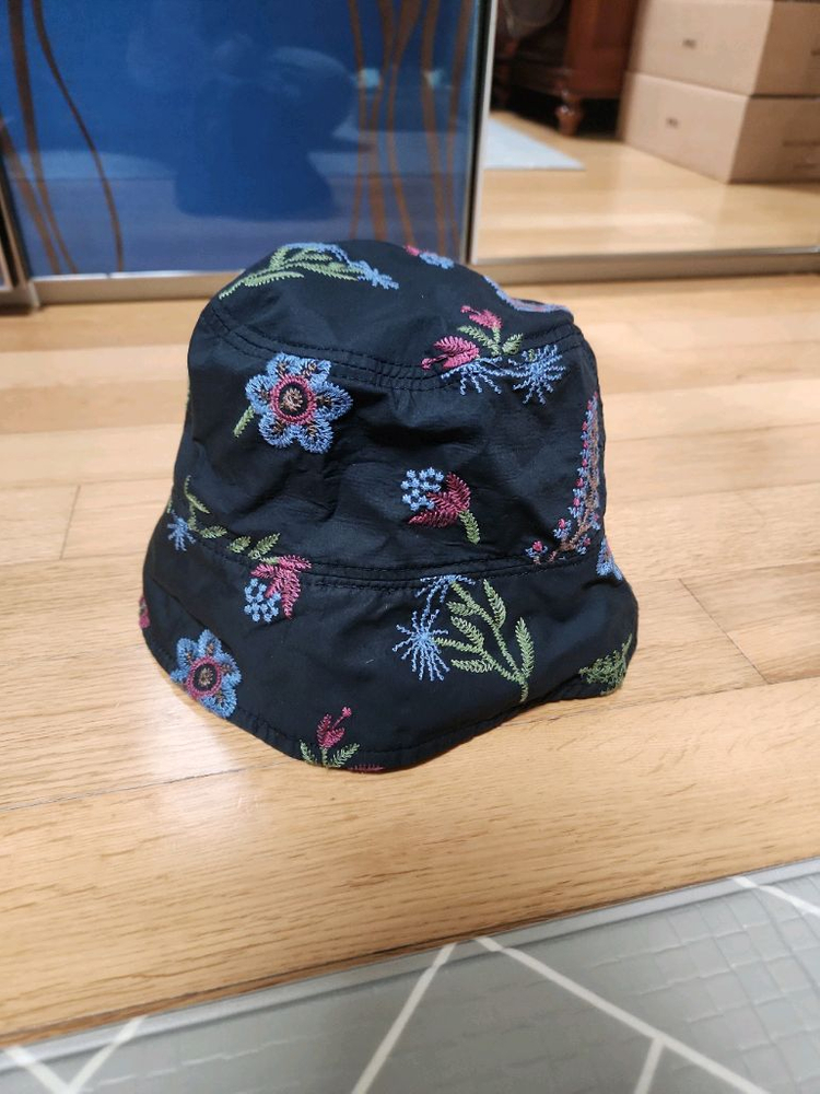 플로럴 버킷햇 모자 자수모자 벙거지모자 이미지