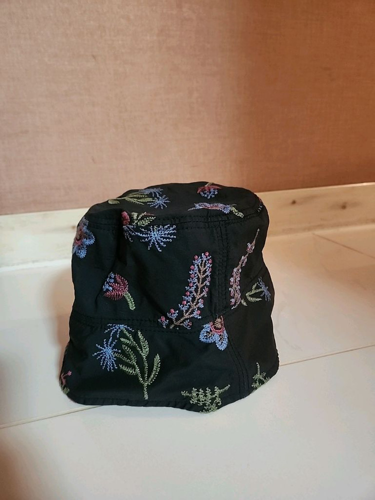 플로럴 버킷햇 모자 자수모자 벙거지모자 이미지