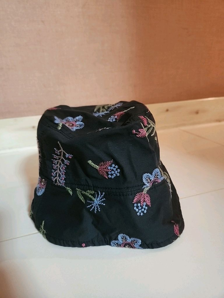 플로럴 버킷햇 모자 자수모자 벙거지모자 이미지