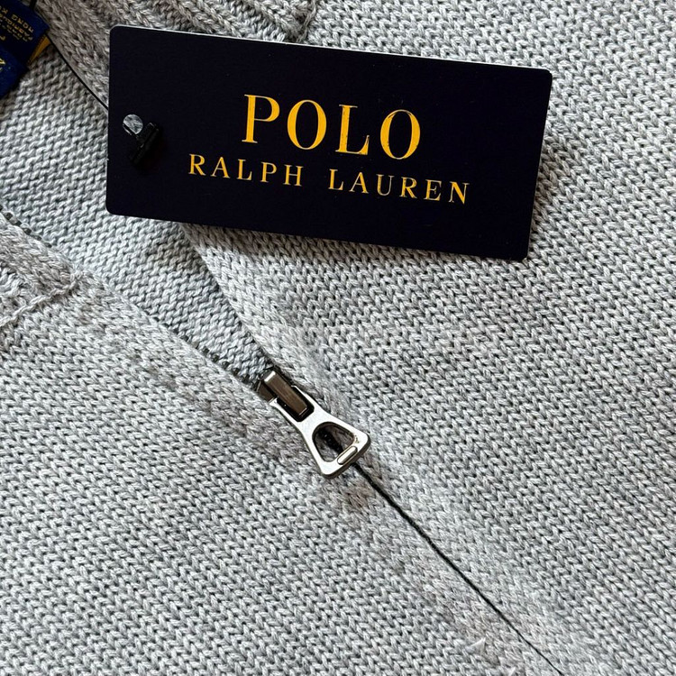 폴로 코튼 케이블 쿼터 지퍼 니트--8