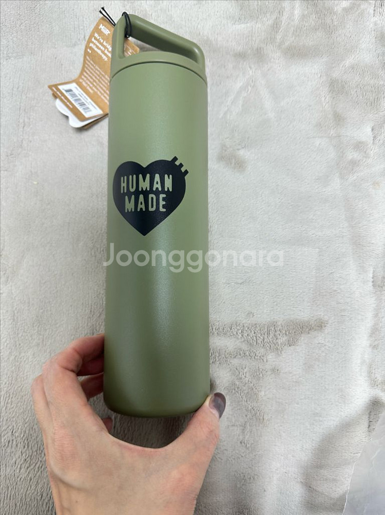 휴먼메이드 와이드 마우스 보틀 물병 올리브(한정판)무배--3
