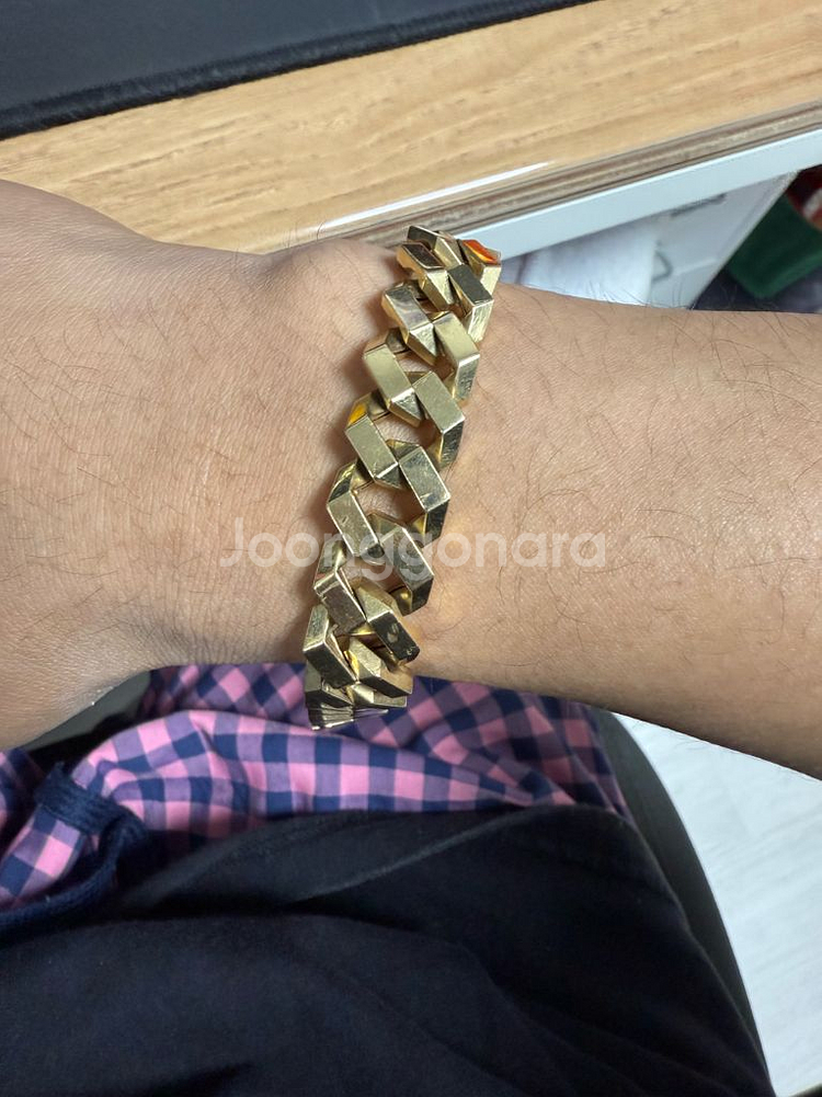 김해 18k 팔각 체인 금팔찌 14.72돈 돈당 600,000--1