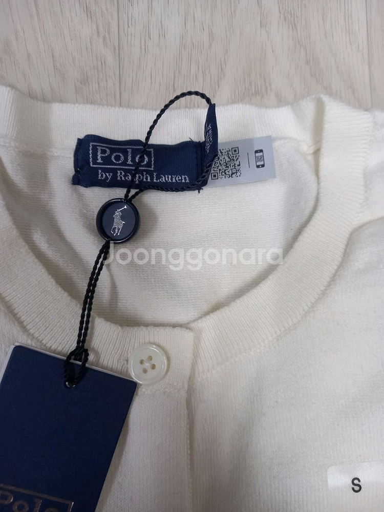 S사이즈) 폴로 피마코튼 가디건--2