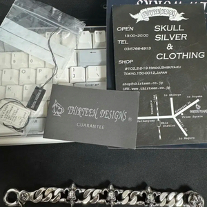 Thirteen Designs 스컬 실버 체인