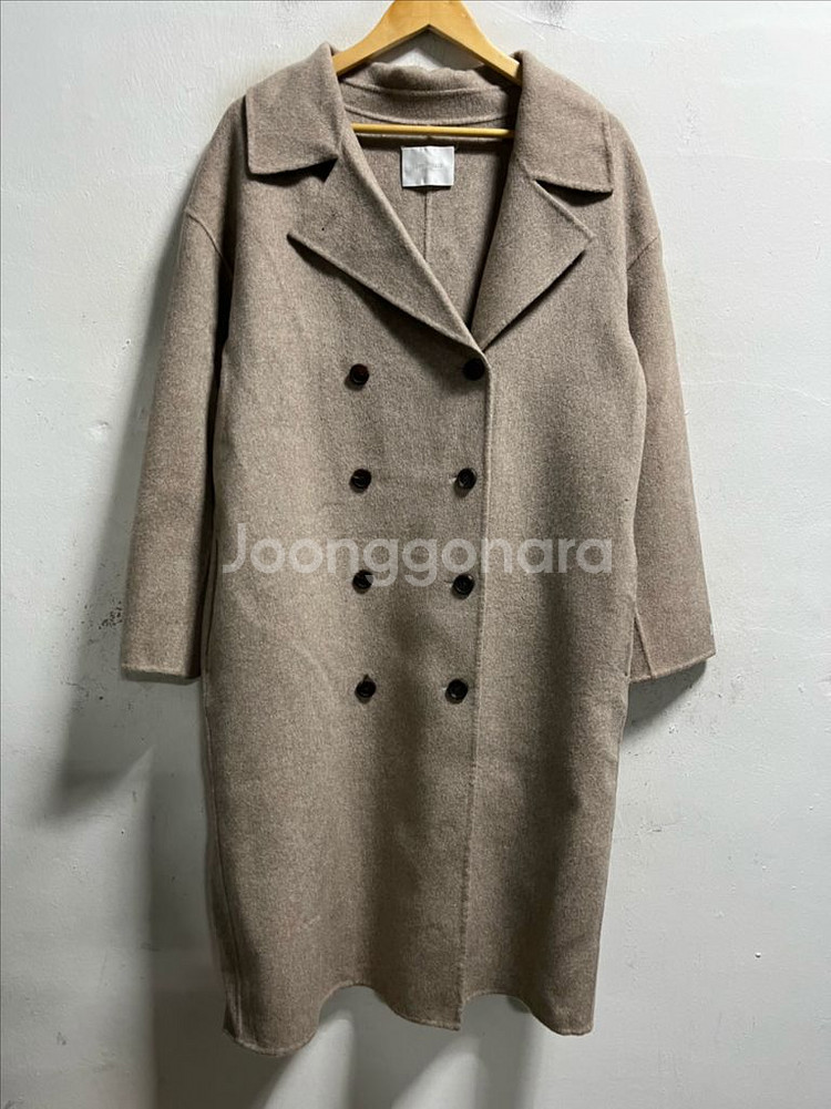 Free LOVE&HATE 핸드메이드 울 롱코트--0