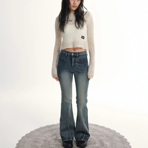 애즈온 캘리 부츠 컷 팬츠 데님 CALEY BOOTS CUT PANTS / DENIM 이미지