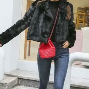 밍크 숏퍼밍크자켓(블랙)새상품