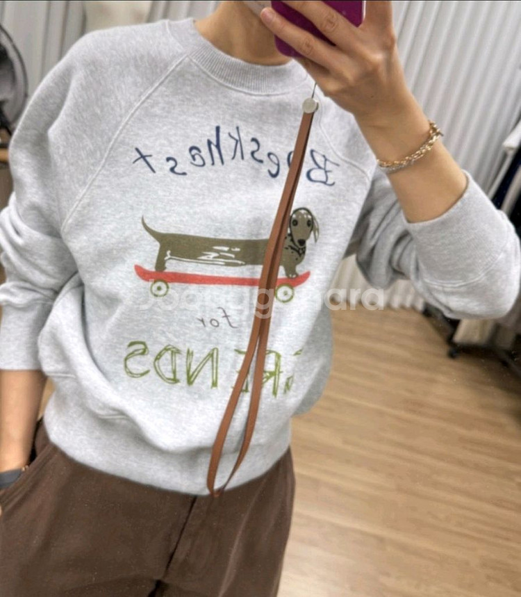 멜란지 그레이 맨투맨 L (55-66)--0