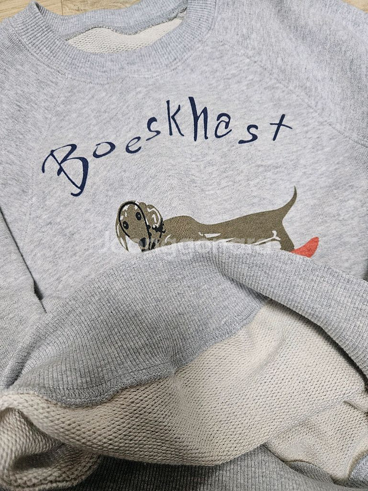 멜란지 그레이 맨투맨 L (55-66)--6