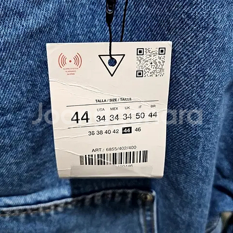 34) 자라 중청 더블니 카펜터 데님 워크 팬츠 청바지 6855 402--3