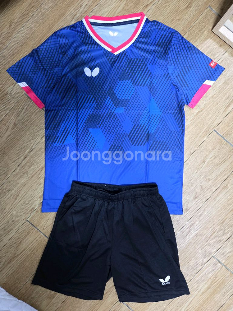 버터플라이 운동복 탁구복 탁구유니폼 상하의 한벌세트 판매--1