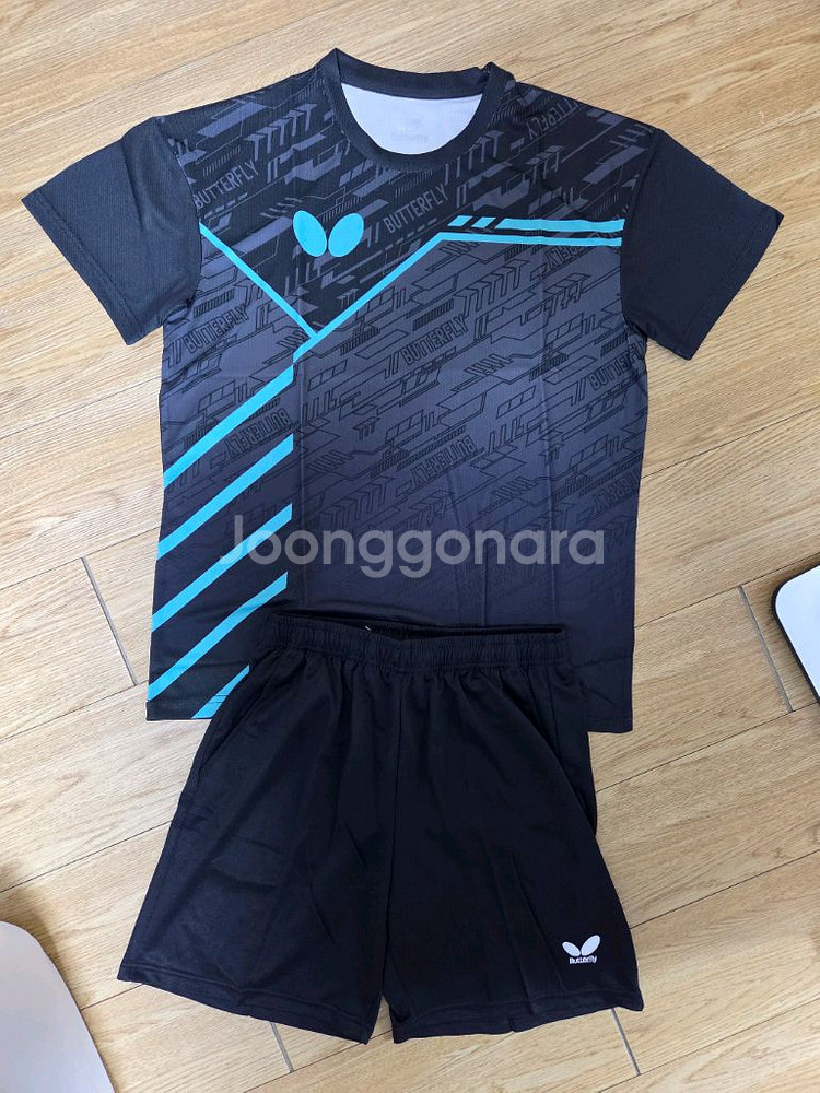 버터플라이 운동복 탁구복 탁구유니폼 상하의 한벌세트 판매--2