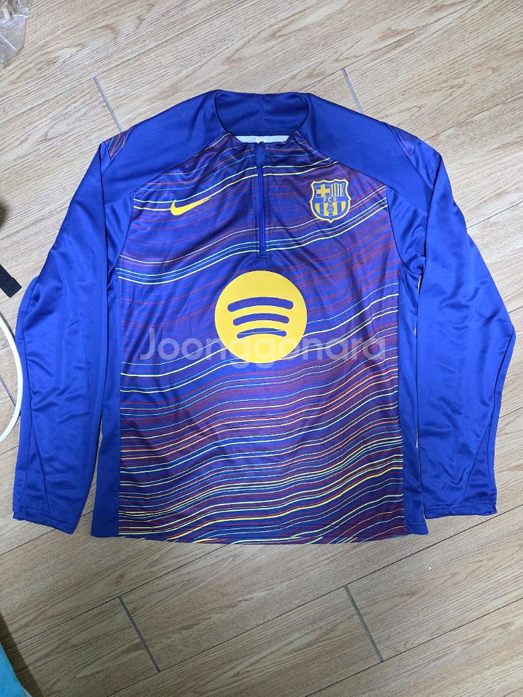 25-26시즌 바르셀로나 라민야말 축구 유니폼 축구복 상하의세트(긴팔+긴바지) 새상품 판매(시이즈 100)--2