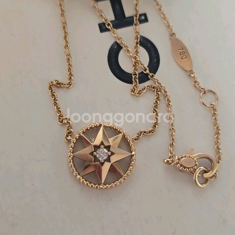 18k핑크골드 목걸이--0