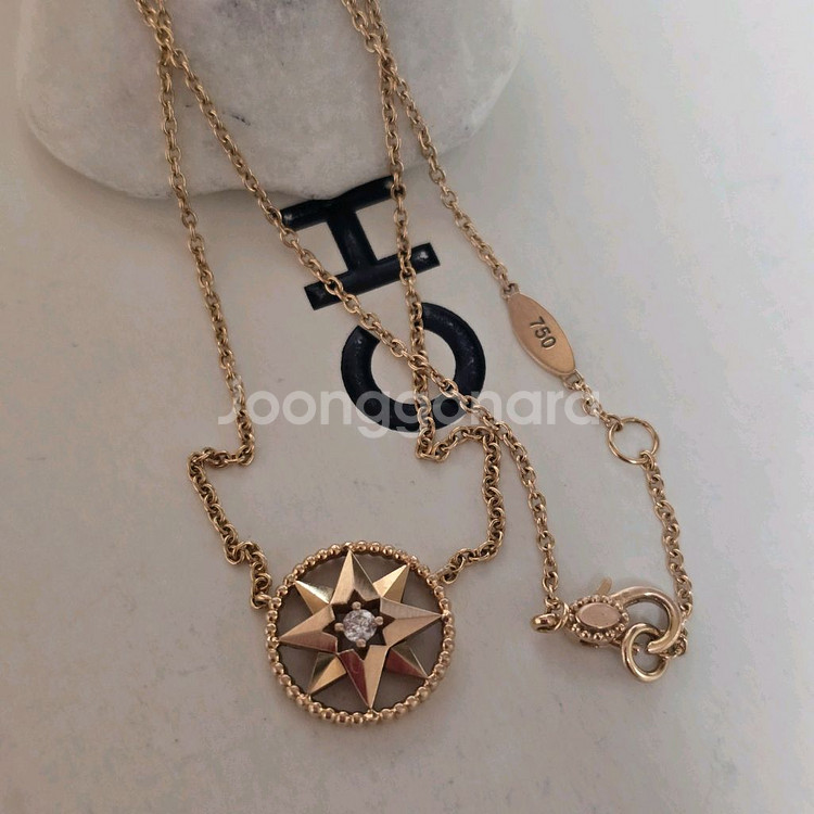 18k핑크골드 목걸이--1