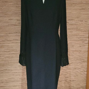 데코 쉬폰 소매 원피스