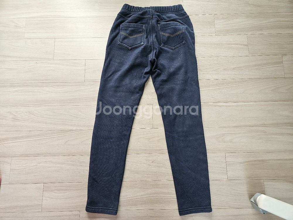 150 여아 겨울바지 융 데님스타일 청바지--2