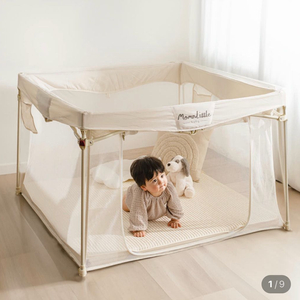 맘앤리틀 사각 베이비룸 휴대용 안전가드(제로갭매트포함)
