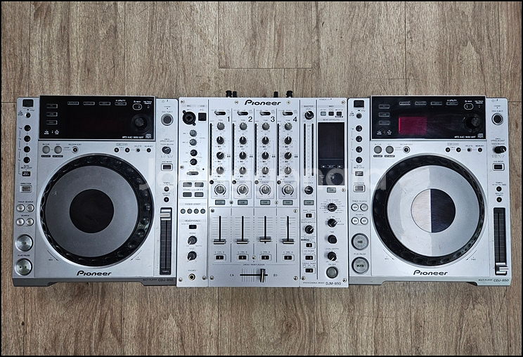 파이오니아 (PIONEER) CDJ-850 2대 + DJM-850 믹서 풀세트 일괄--0