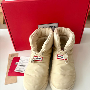 헌터 인/아웃 패딩 부티 캔버스크림 230사이즈