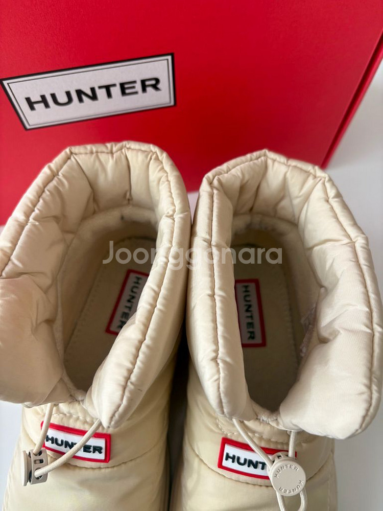 헌터 인/아웃 패딩 부티 캔버스크림 230사이즈--2