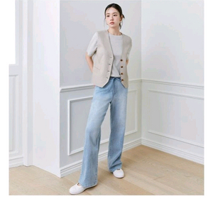 [환불네고ok] 66 셀렙샵 25SS 마스터핏 저밀도 스트링데님