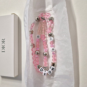 디올 뷰티 폰 스트랩 핑크 디올 뷰티 폰링