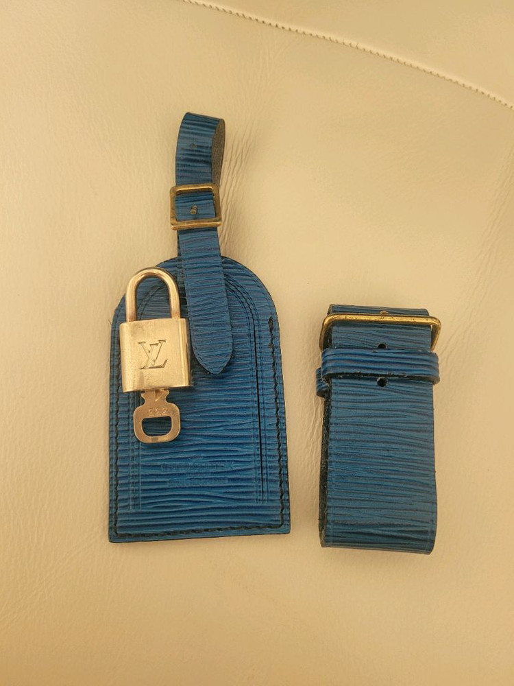 루이비통 예삐 키폴45 블루 보스턴백--9