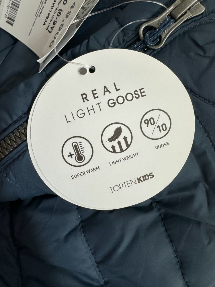 탑텐 키즈 경량 패딩 조끼 130 새상품--1