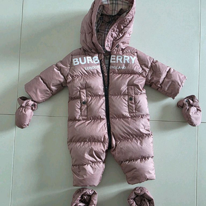 버버리 아기 패딩 우주복 6m