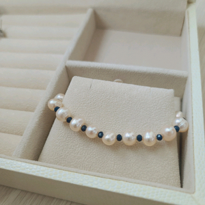 새상품) 여성 진주 네이비 비즈 팔찌 악세사리 / 폴로 바버 타미힐피거 띠어리 빈폴 구찌 버버리 디올 프라다