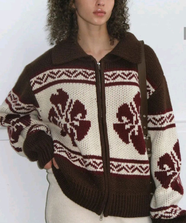 락케이크 플라워 코위찬 가디건--1