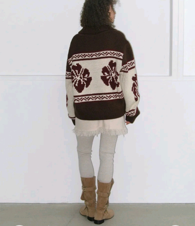 락케이크 플라워 코위찬 가디건--7