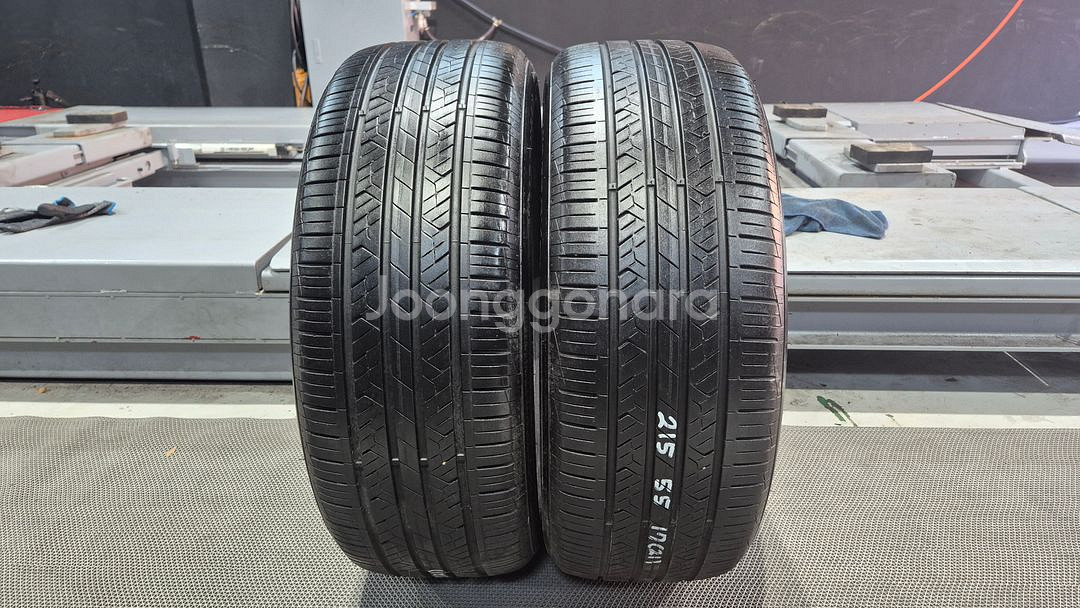 중고 타이어 215 55 17 한국 타이어 키너지EX 2155517--0