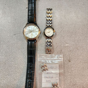 닥스 손목시계 남성용/여성용 2개 일괄 이미지