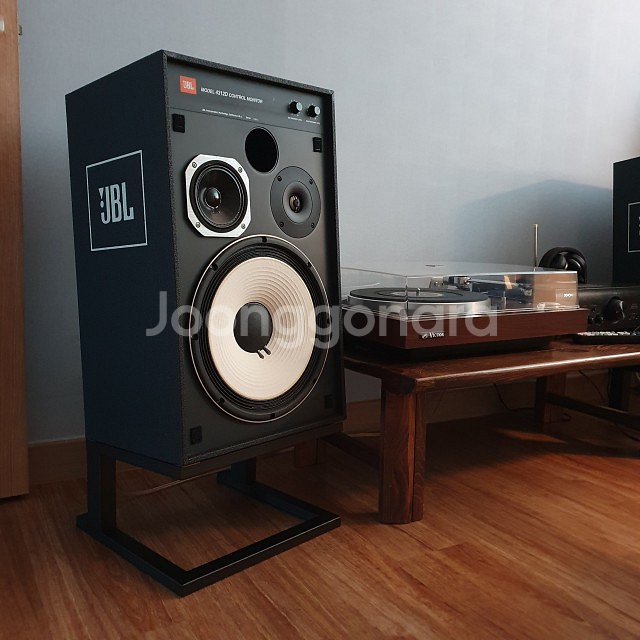 JBL 4312 전용 스피커 스탠드 와 오디오랙--1