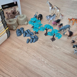 내셔널지오그래픽 키즈 책 전권 & 동물 피규어 세트