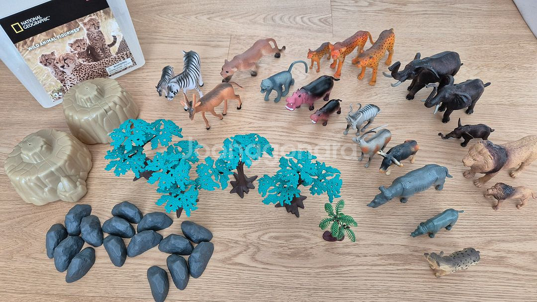 내셔널지오그래픽 키즈 책 전권 & 동물 피규어 세트--3