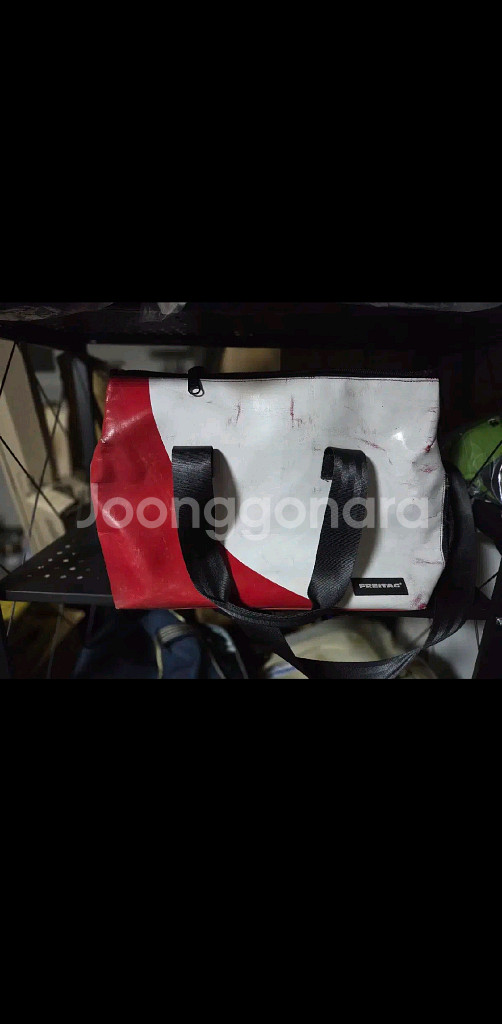 프라이탁 로이스 흰빨 화이트 레드 보스턴백 메신저백--0