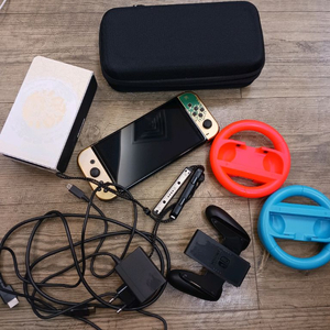 닌텐도 스위치 OLED 젤다 에디션 +스티어링악세사리