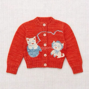미샤앤퍼프 고양이니트 가디건 5y
