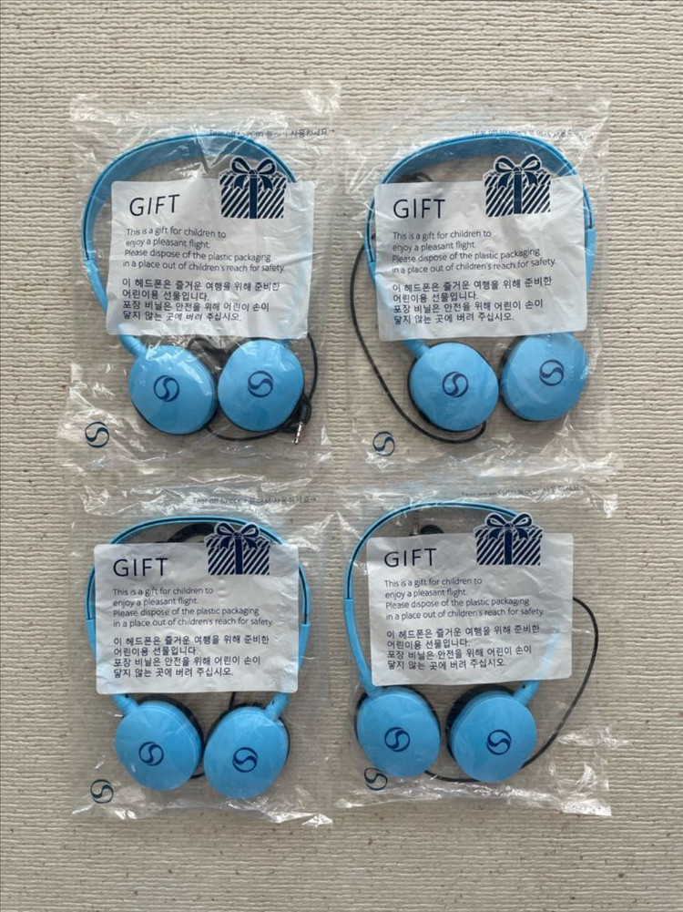 대한항공 어린이 헤드폰 (새상품)--1